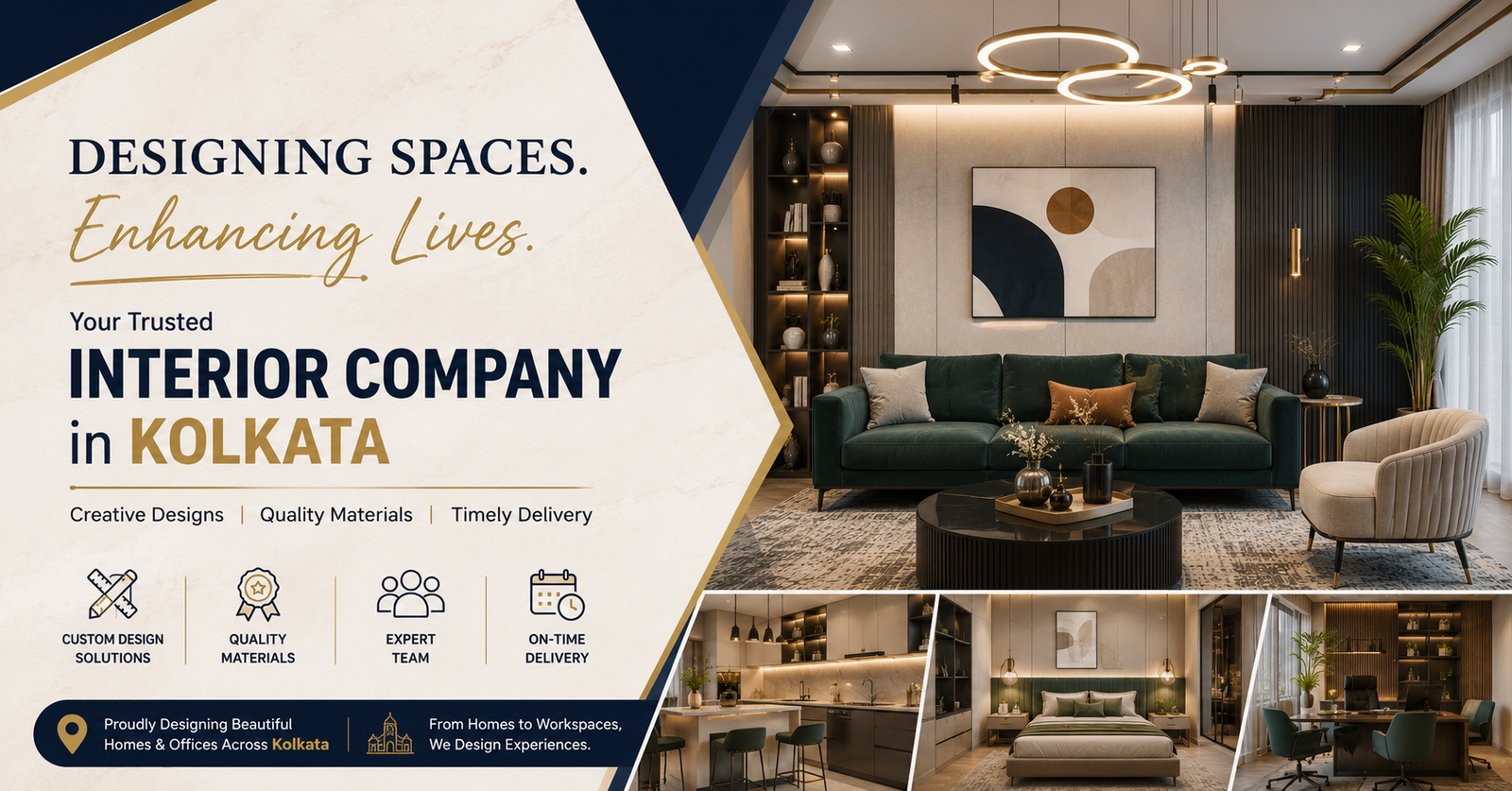 Why Choosing the Right Interior Design Company in Kolkata Matters for Your Dream Home